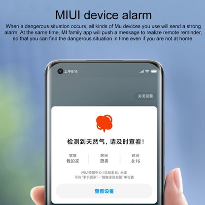เครื่องตรวจจับเซนเซอร์สัญญาณเตือนภัยด้วยแก๊ส Xiaomi Smart Home ต้นฉบับปลั๊ก US