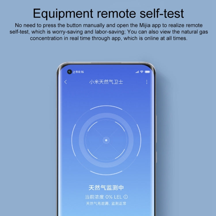 เครื่องตรวจจับเซนเซอร์สัญญาณเตือนภัยด้วยแก๊ส Xiaomi Smart Home ต้นฉบับปลั๊ก US