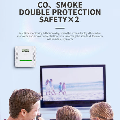 XY-S510COM เครื่องตรวจจับสัญญาณเตือนภัยแบบผสมคาร์บอนมอนอกไซด์แบบ 2 ใน 1 ไม่รวมแบตเตอรี่