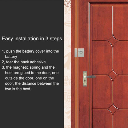 DOBERMAN SE-0119 ครัวเรือน Anti-Theft รีโมทคอนโทรลไร้สายประตู Magnetic Sensor ALARM, SE-0119