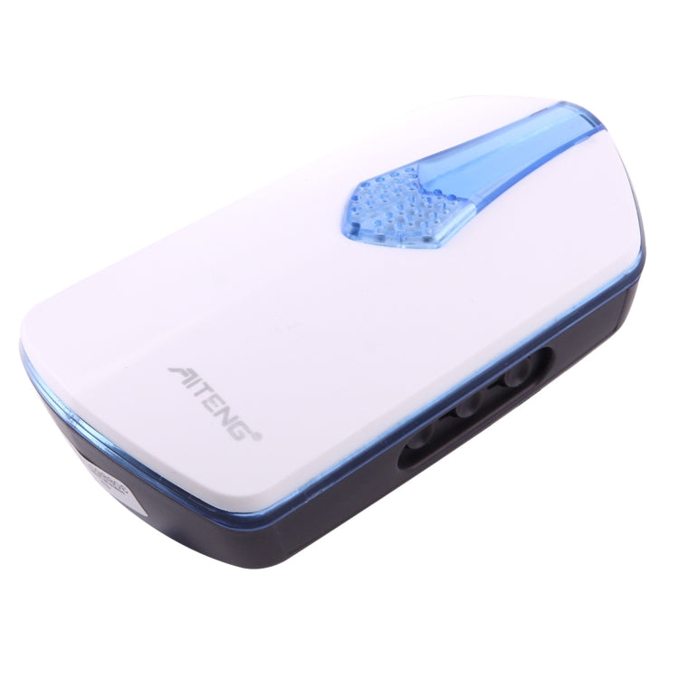 AITENG V026G ออดไร้สายแบบไม่มีแบตเตอรี่กันน้ำ, ตัวรับสัญญาณ 1 ตัว + เครื่องส่งสัญญาณ 1 ตัว, ระยะรับสัญญาณ: 130 ม., ปลั๊ก US, V026G