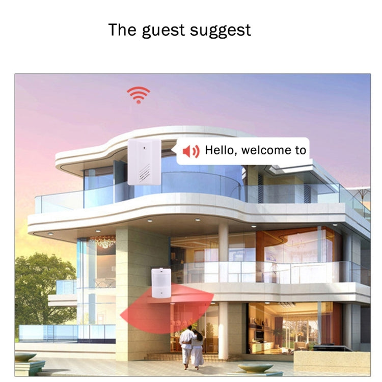 YF-0155 Good Safe Wireless Electro Guard นาฬิกา ชุดระบบนักสืบระยะไกลสำหรับโฮมออฟฟิศ, ตัวรับสัญญาณ 1 ตัว + เครื่องตรวจจับ 1 ตัว, YF-0155