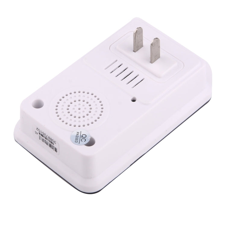 AITENG V018G ออดไร้สายแบบไม่มีแบตเตอรี่กันน้ำ, ตัวรับสัญญาณ 1 ตัว + เครื่องส่งสัญญาณ 1 ตัว, ระยะรับสัญญาณ: 130 ม., ปลั๊ก US, V018G