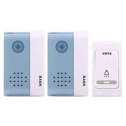 VOYE V004B2 ออดบ้านเพลงอัจฉริยะไร้สายพร้อมตัวรับสัญญาณคู่ระยะการควบคุมระยะไกล: 120 ม. (เปิดโล่ง), V004B2