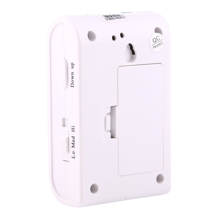 VOYE V004B2 ออดบ้านเพลงอัจฉริยะไร้สายพร้อมตัวรับสัญญาณคู่ระยะการควบคุมระยะไกล: 120 ม. (เปิดโล่ง), V004B2