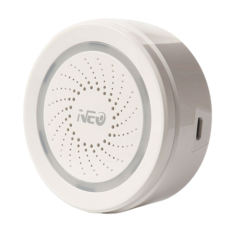NEO NAS-AB02W WiFi USB ไซเรน เซนเซอร์ สำหรับการรักษาความปลอดภัยสัญญาณเตือนภัยภายในบ้าน, AB02W