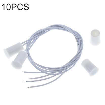 10 ชิ้นสวิตช์เซ็นเซอร์แม่เหล็กประตูรุ่น NC แบบฝัง, RC-33