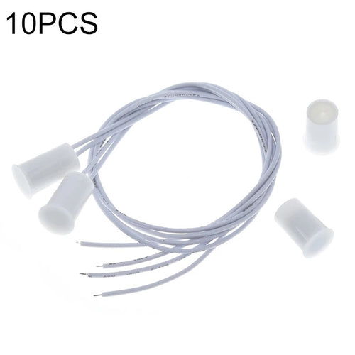 10 ชิ้นสวิตช์เซ็นเซอร์แม่เหล็กประตูรุ่น NC แบบฝัง, RC-33