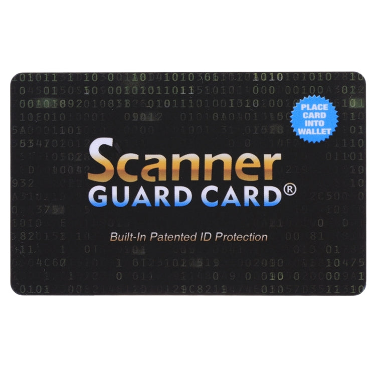 100 ชิ้นเครื่องสแกนเนอร์ Guard Card RFID Blocking Card, การป้องกัน ID ที่จดสิทธิบัตรในตัว, 100 PCS