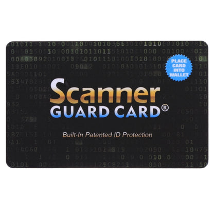 100 ชิ้นเครื่องสแกนเนอร์ Guard Card RFID Blocking Card, การป้องกัน ID ที่จดสิทธิบัตรในตัว, 100 PCS