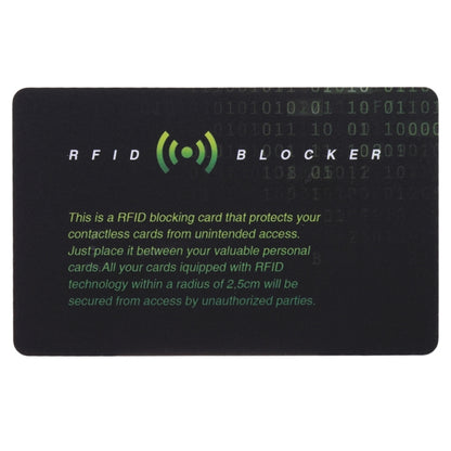 100 ชิ้นเครื่องสแกนเนอร์ Guard Card RFID Blocking Card, การป้องกัน ID ที่จดสิทธิบัตรในตัว, 100 PCS
