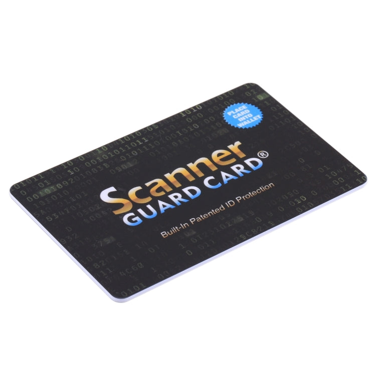 100 ชิ้นเครื่องสแกนเนอร์ Guard Card RFID Blocking Card, การป้องกัน ID ที่จดสิทธิบัตรในตัว, 100 PCS