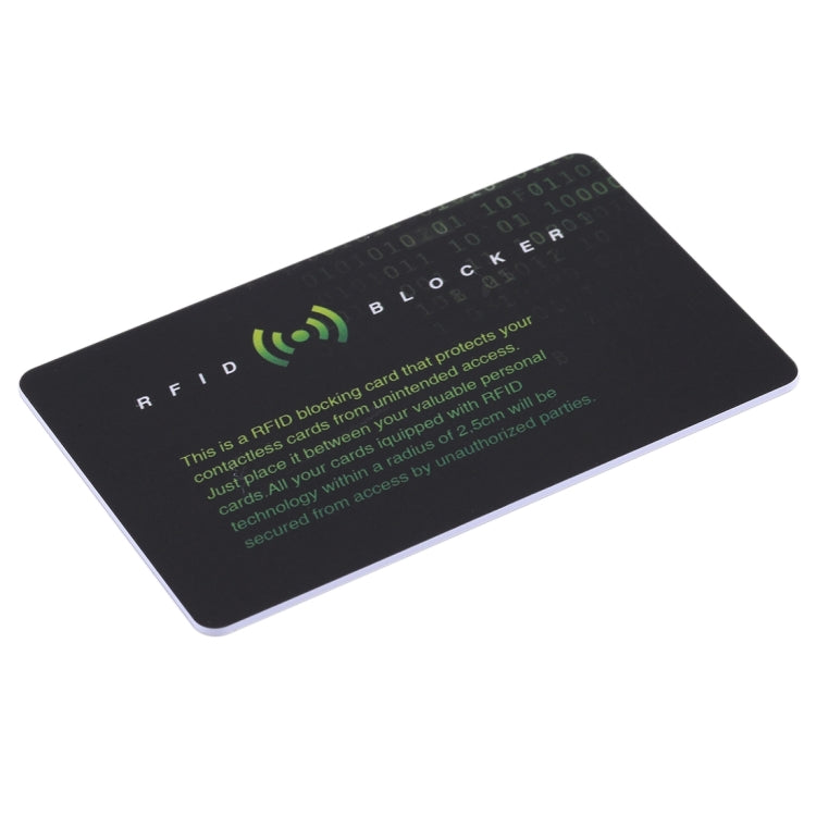 100 ชิ้นเครื่องสแกนเนอร์ Guard Card RFID Blocking Card, การป้องกัน ID ที่จดสิทธิบัตรในตัว, 100 PCS