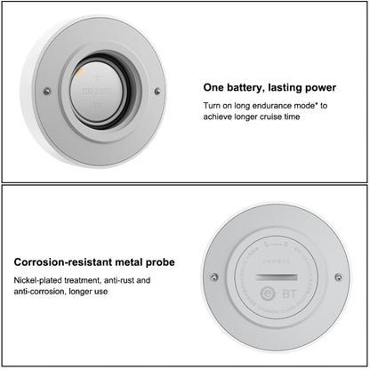 เครื่องป้องกันน้ำท่วมบลูทูธไร้สาย Xiaomi ดั้งเดิมตรวจจับน้ำรั่วอย่างชาญฉลาดแอพเชื่อมต่อลำโพง Xiaoai เพื่อเตือนบ้านอัจฉริยะจากระยะไกลจำเป็นต้องใช้กับ CA1001