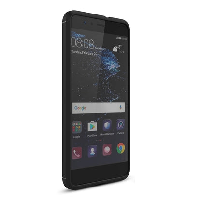 สำหรับ Huawei P10 Lite Brushed Carbon Fiber Texture กันกระแทกเคสฝาครอบป้องกัน TPU, Huawei P10 Lite