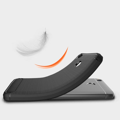 สำหรับ Xiaomi Redmi 4X Brushed Carbon Fiber Texture กันกระแทกเคสฝาครอบป้องกัน TPU, For Redmi 4X