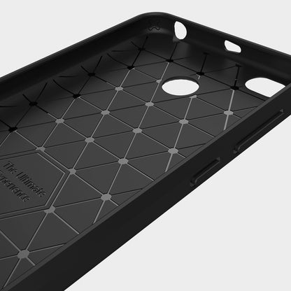 สำหรับ Xiaomi Redmi 4X Brushed Carbon Fiber Texture กันกระแทกเคสฝาครอบป้องกัน TPU, For Redmi 4X