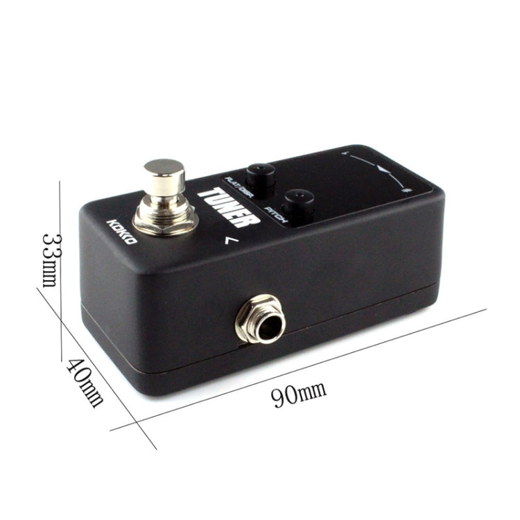 KOKKO FTN2 Guitar Mini Monoblock Effects Pedal Tuner, หน้าจอแสดงผลโหมดคู่ความไวแสงสูง, FTN2