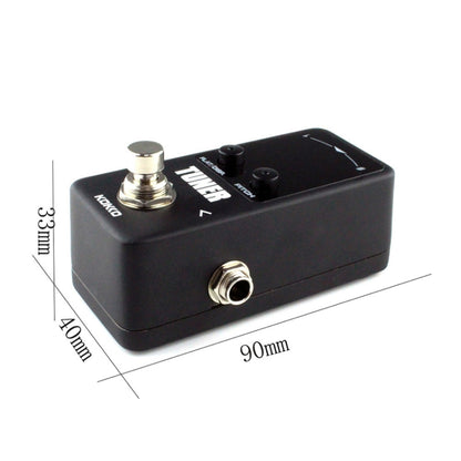 KOKKO FTN2 Guitar Mini Monoblock Effects Pedal Tuner, หน้าจอแสดงผลโหมดคู่ความไวแสงสูง, FTN2