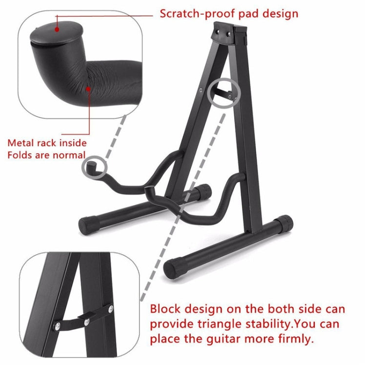 ขาตั้งกีตาร์โลหะแนวตั้งแบบพับได้อเนกประสงค์, Metal Guitar Stand
