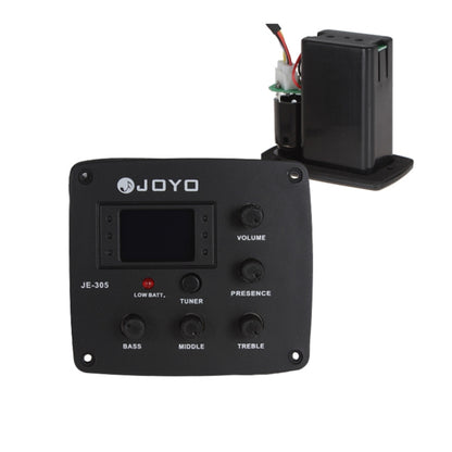 JOYO JE-305 กีตาร์ 4-Band EQ Preamp จูนเนอร์ Pickup Equalizer พร้อมฟังก์ชั่นปรับแต่ง, JE-305