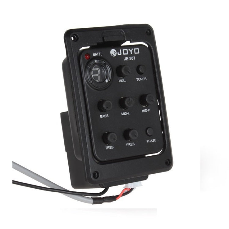 JOYO JE-307 กีตาร์ 5-Band Equalizer กีตาร์พื้นบ้าน EQ อะคูสติกกีต้าร์ Pickup Preamp ไฟฟ้าจูนเนอร์ดิจิตอล, JE-307