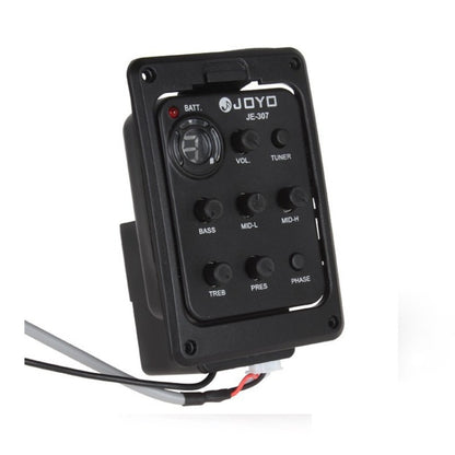 JOYO JE-307 กีตาร์ 5-Band Equalizer กีตาร์พื้นบ้าน EQ อะคูสติกกีต้าร์ Pickup Preamp ไฟฟ้าจูนเนอร์ดิจิตอล, JE-307