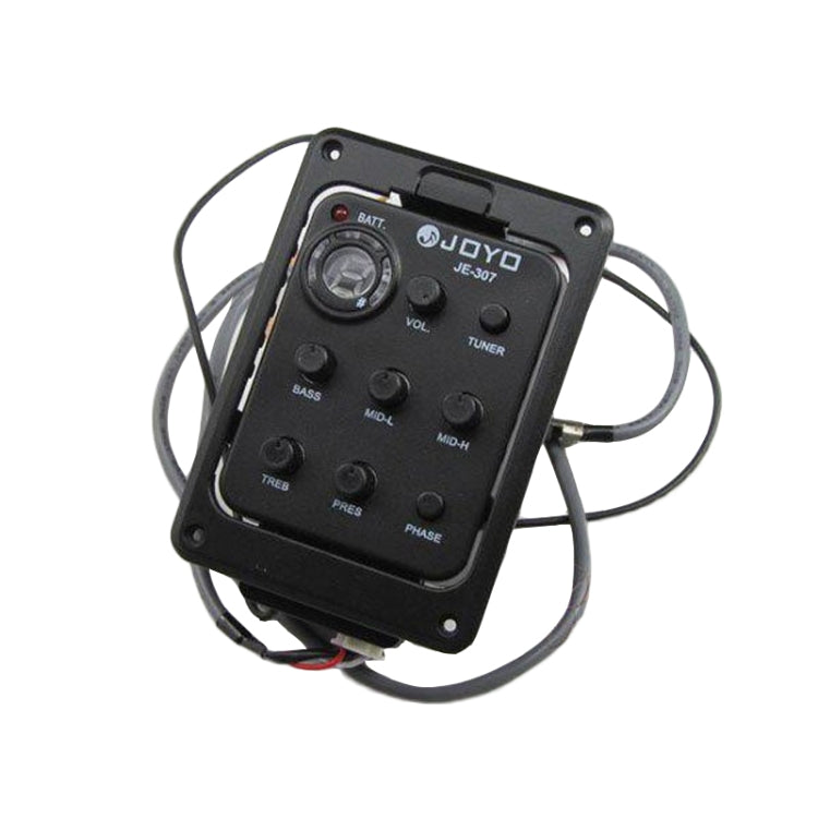JOYO JE-307 กีตาร์ 5-Band Equalizer กีตาร์พื้นบ้าน EQ อะคูสติกกีต้าร์ Pickup Preamp ไฟฟ้าจูนเนอร์ดิจิตอล, JE-307