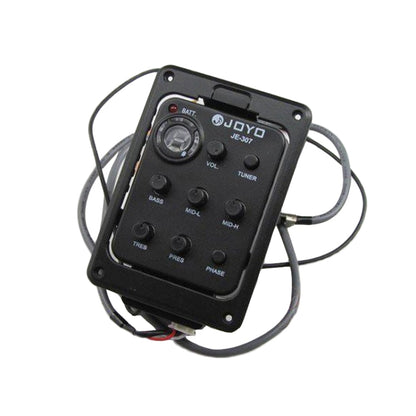 JOYO JE-307 กีตาร์ 5-Band Equalizer กีตาร์พื้นบ้าน EQ อะคูสติกกีต้าร์ Pickup Preamp ไฟฟ้าจูนเนอร์ดิจิตอล, JE-307