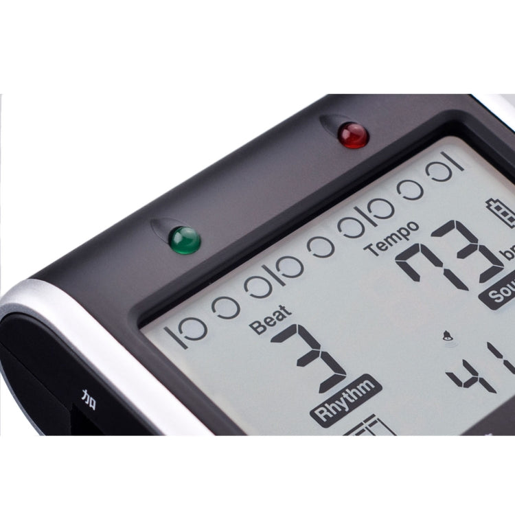 JOYO JM-90 มินิแบบพกพาแบบชาร์จไฟได้ Clip-on ไฟ LED อิเล็กทรอนิกส์ดิจิตอลเครื่องเมตรอนอมโทนเครื่องกำเนิดไฟฟ้าจูนเนอร์สำหรับกีตาร์ไวโอลินอูคูเลเล่, JM-90 (Black), JM-90 (White)