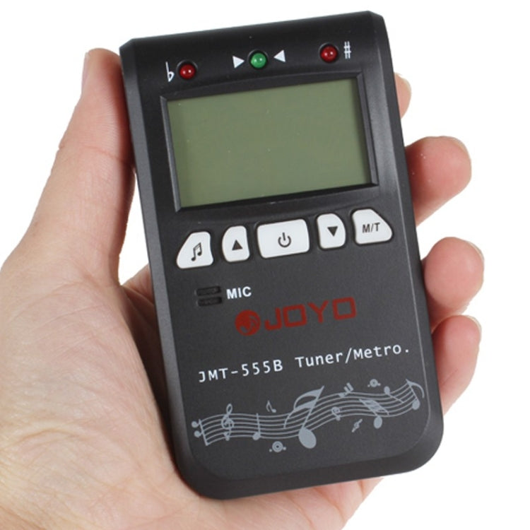 JOYO JMT-555B Metronome Tuner Chromatic Digital LCD Backlight พร้อม Tone Generator 3 ใน 1 ชุดสำหรับกีตาร์ไวโอลิน Ukulele, JMT-555B