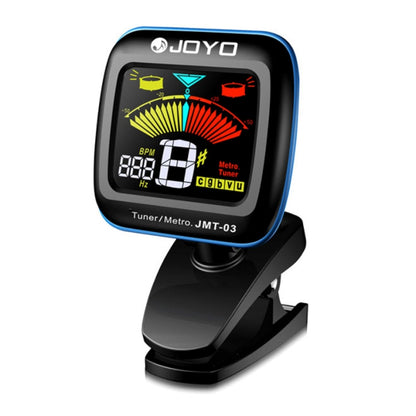 JOYO JMT-03 แบบพกพา Clip-on จูนเนอร์กีตาร์ Metronome รองรับ MIC และคลิปโหมดการปรับแต่ง 2-in-1 360 องศาหมุนสำหรับกีตาร์ไวโอลิน Ukulele, JMT-03