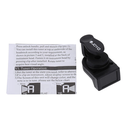 JOYO JT-306 มินิดิจิตอล LCD เครื่องรับสัญญาณแบบสเลสำหรับกีตาร์ไฟฟ้าอะคูสติกเบสไวโอลินอูคูเลเล่, JT-306