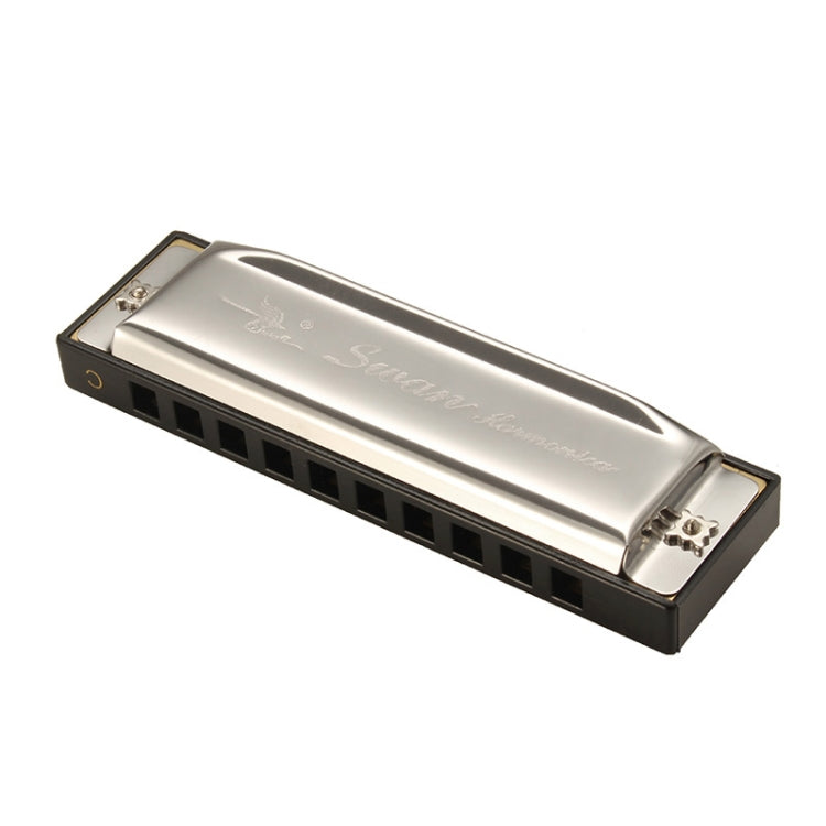 Swan SW1020-7 10 หลุม Diatonic Blues Harp Harmonica นักเรียนผู้ใหญ่เด็กนักเรียนเริ่มต้น Instruments, SW1020-7 10 Holes Polyphonic Harmonica