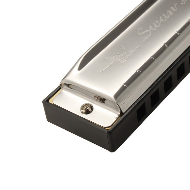 Swan SW1020-7 10 หลุม Diatonic Blues Harp Harmonica นักเรียนผู้ใหญ่เด็กนักเรียนเริ่มต้น Instruments, SW1020-7 10 Holes Polyphonic Harmonica