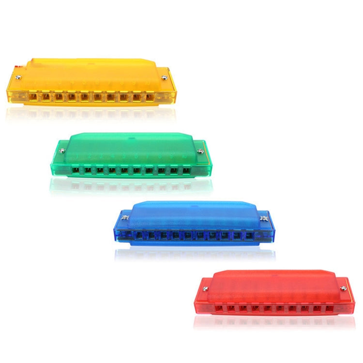 Swan SW1020-2 10 หลุม 20 โทนโปร่งใส Harmonicas เครื่องดนตรี Diatonic Harp
