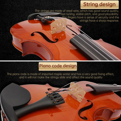 ไวโอลินอะคูสติกขนาดเต็ม 4/4 Handmade ไวโอลินไม้เนื้อแข็ง, Violin