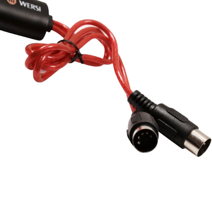 WERSI UM-18 สาย USB MIDI MidiPort Midi Cable เปียโนไฟฟ้ากลองอิเล็กทรอนิกส์สายแก้ไขเพลง, ความยาว: 2 ม.