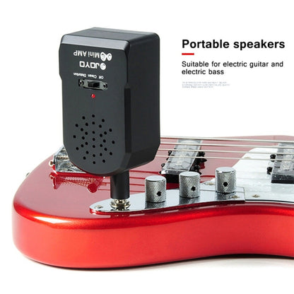 JOYO JA-01 2W เครื่องขยายเสียงกีต้าร์ขนาดใหญ่กีตาร์เบสไฟฟ้าพกพาขนาดเล็กลำโพงที่มีการบิดเบือน Timbre รองรับ MP3 / หูฟัง, JA-01