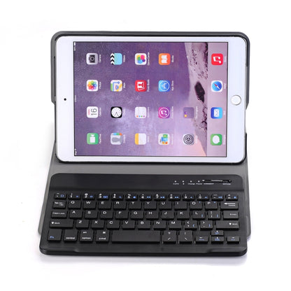 A03 สำหรับ iPad mini 3/2/1 เคสแท็บเล็ตพลิกแนวนอน ABS บางเฉียบอเนกประสงค์ + แป้นพิมพ์ Bluetooth