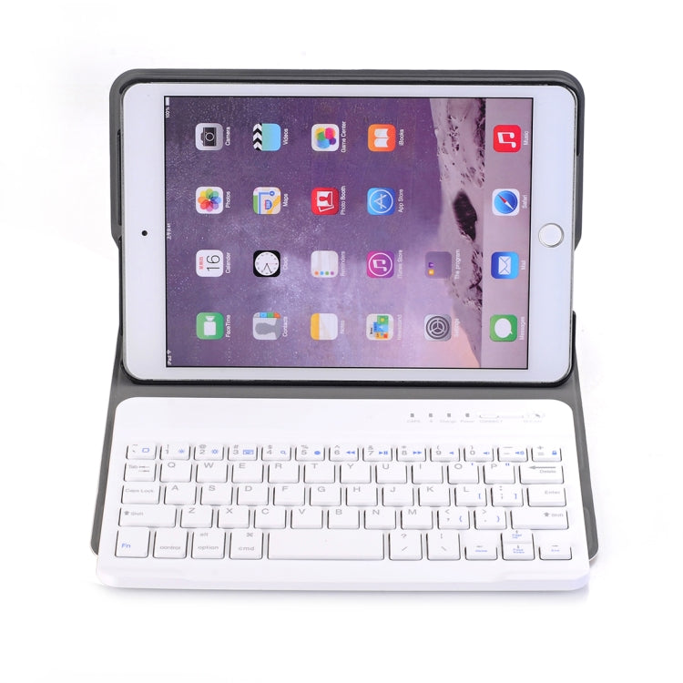 A03 สำหรับ iPad mini 3/2/1 เคสแท็บเล็ตพลิกแนวนอน ABS บางเฉียบอเนกประสงค์ + แป้นพิมพ์ Bluetooth