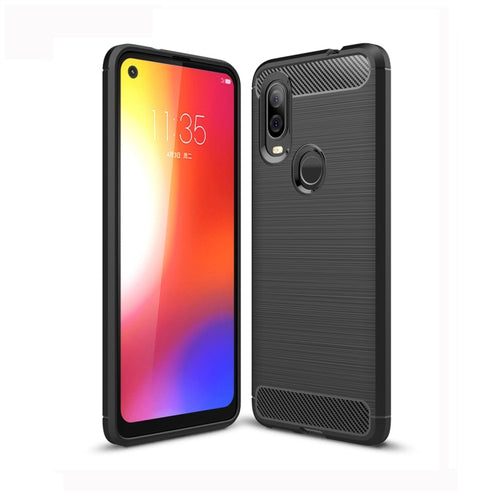 เคส TPU คาร์บอนไฟเบอร์เนื้อแปรงสำหรับ Motorola P40, For Motorola P40