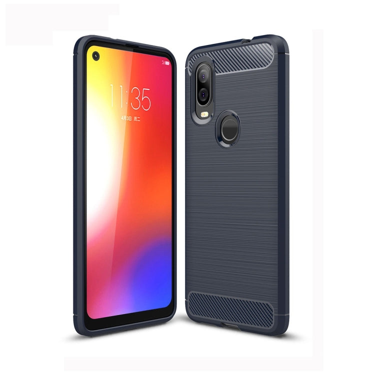 เคส TPU คาร์บอนไฟเบอร์เนื้อแปรงสำหรับ Motorola P40, For Motorola P40