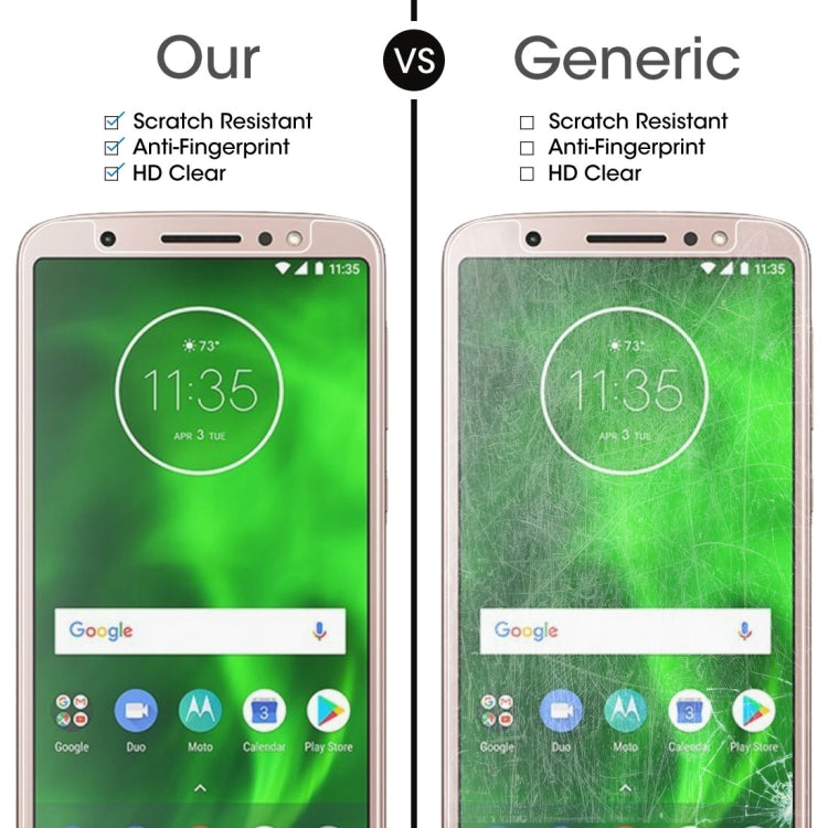 ฟิล์มกระจกนิรภัย 0.26 มม. 9H 2.5D สำหรับ Motorola Moto G6, For Moto G6 (1 PC)