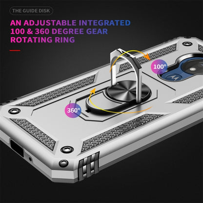 เคสป้องกัน TPU + PC กันกระแทกเกราะสำหรับ Motorola Moto G7 Power พร้อมตัวยึดแบบหมุนได้ 360 องศา, For Motorola Moto G7 Power