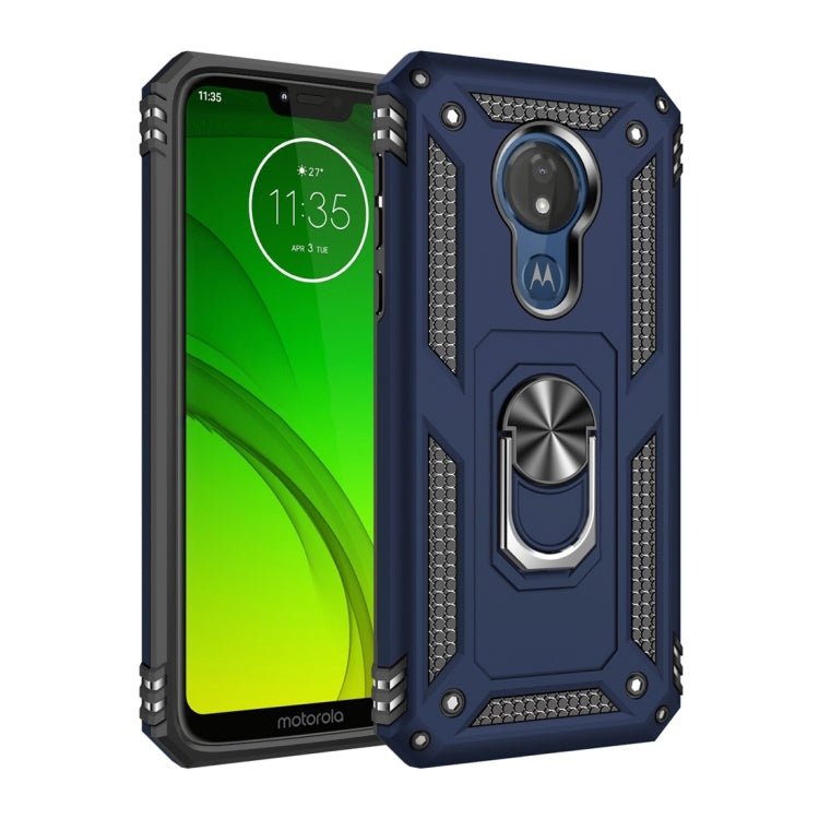 เคสป้องกัน TPU + PC กันกระแทกเกราะสำหรับ Motorola Moto G7 Power พร้อมตัวยึดแบบหมุนได้ 360 องศา, For Motorola Moto G7 Power