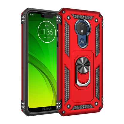 เคสป้องกัน TPU + PC กันกระแทกเกราะสำหรับ Motorola Moto G7 Power พร้อมตัวยึดแบบหมุนได้ 360 องศา, For Motorola Moto G7 Power