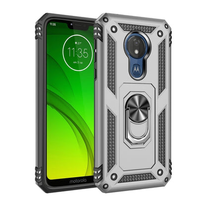 เคสป้องกัน TPU + PC กันกระแทกเกราะสำหรับ Motorola Moto G7 Power พร้อมตัวยึดแบบหมุนได้ 360 องศา, For Motorola Moto G7 Power