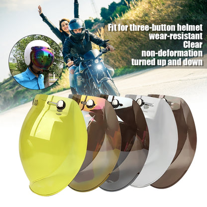 Soman รถจักรยานยนต์ Bubble Visor เปิดหน้า Visor หมวกกันน็อคกระจกหน้ารถพร้อมกรอบโปร่งใส