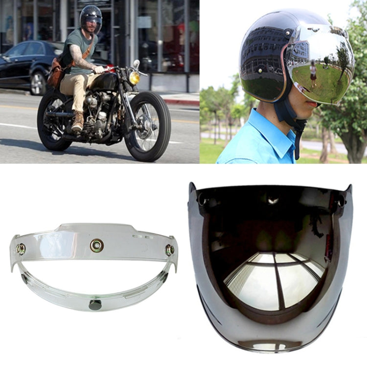 Soman รถจักรยานยนต์ Bubble Visor เปิดหน้า Visor หมวกกันน็อคกระจกหน้ารถพร้อมกรอบโปร่งใส